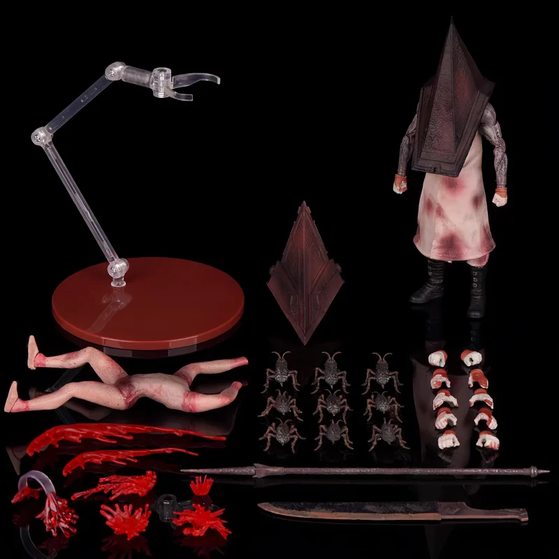 

New Sale Silent Valley Cloth Clothes Red Pyramid Thing Butcher High Quality 1:12 Joint Movable Figures Surprise Gifts Toys