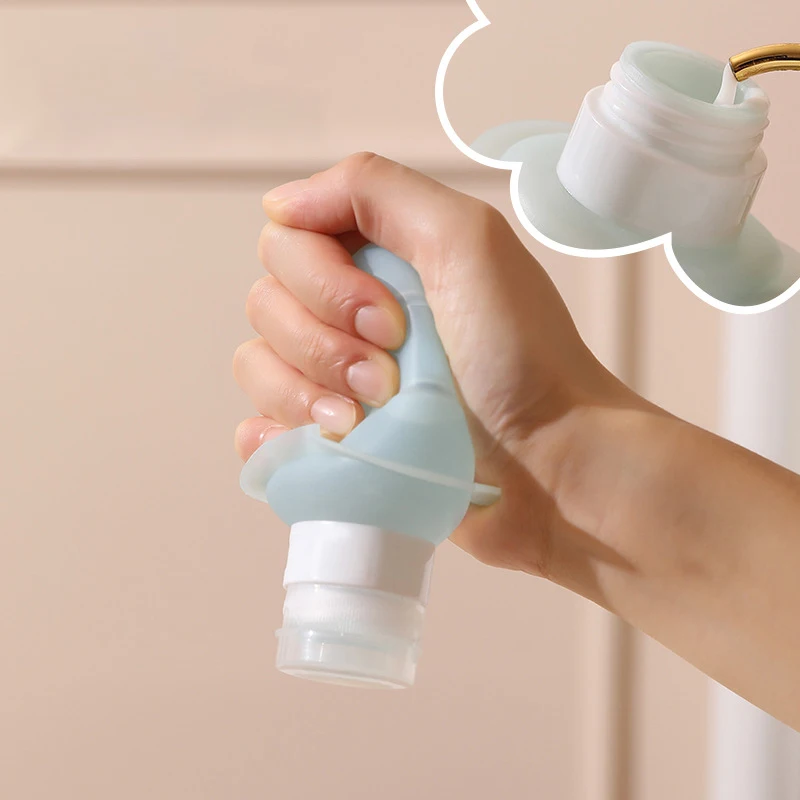 3Pcs/Set Refillable Bottle 60ml 90ml Soft Lotion Container Squeeze Tube Empty Bottle Portable Travel Shampoo Bottle