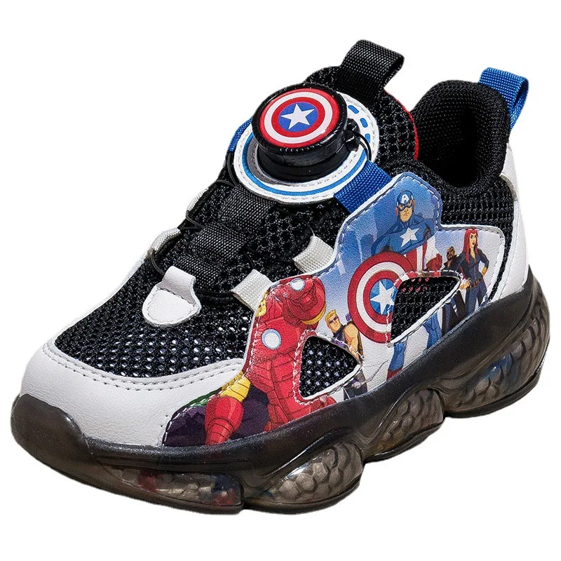 Disney Cartoon Sport Shoes 2023 New Kids Tennis Shoes Children Casual Shoes Tide Boys Sneakers Fashion Running Shoes Size 26-37