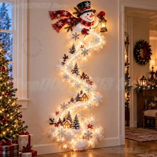 LED Santa Sleigh Wall Light 2
