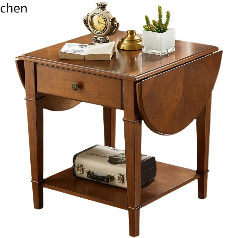 

YFY foldable table sofa side function table living room phone small square table