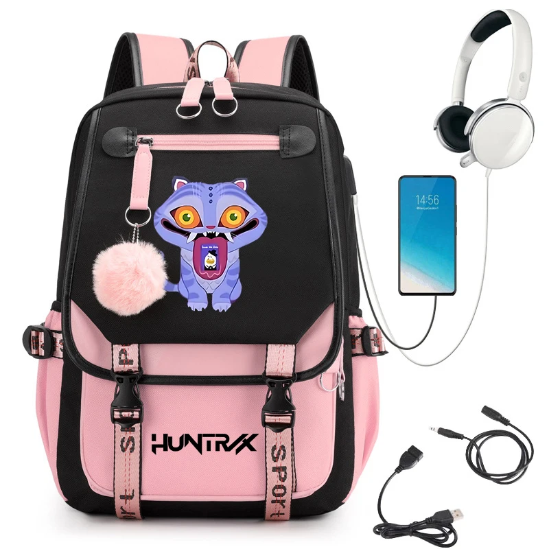 

2025 New Fashion KPop Demon Hunters Backpack Large Capacity Backpack School Bags for College Teenager Student Mochila School Bag