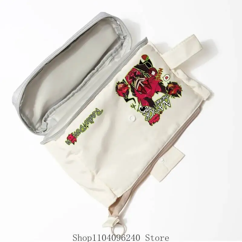 أنيمي لعبة لطيف Alastor أنيمي قدرة قلم رصاص القرطاسية حامل حقيبة الأطفال القلم حالة الطلاب اللوازم المدرسية