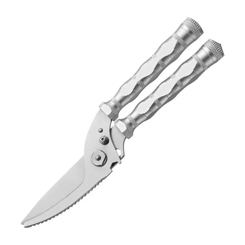 Separable Heavy Duty Kitchen Shears, Aluminum Alloy Handle Sharp Multifunctional Scissors for Chicken Bone Household Food Prep