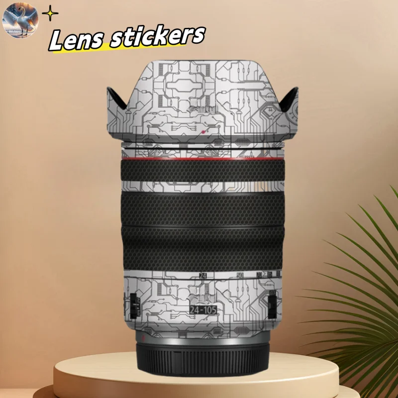 for Canon RF24-105 F4  Camera Lens stickers, precision cut wear-resistant protective film, DIY skin