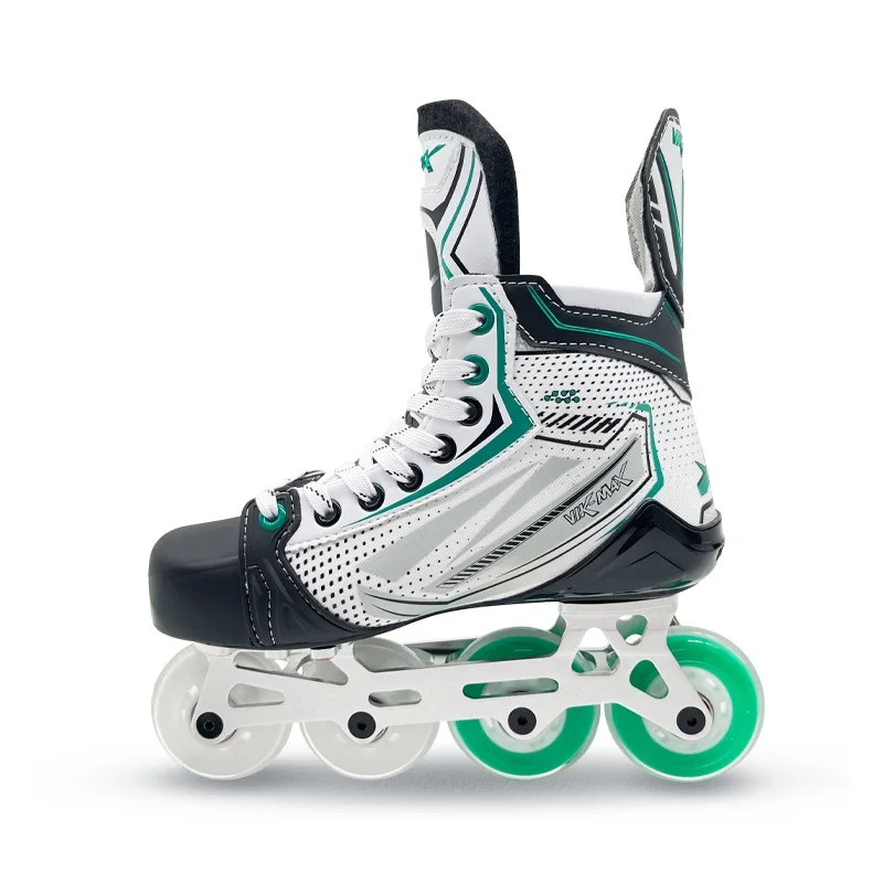 Latest published High Quality 30-46# inline hockey skates new design PU plastic inline roller hockey skate boots