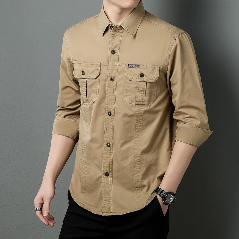 

Denim Shirt Man Shirts Blouse Men Overshirt Men's Brands Branded Clothing Wholesale Fashion Dress Slim Social 6xl