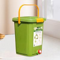 Counter Compost Bin Sealed Composting Bucket for Outdoor Balcony Food Waste