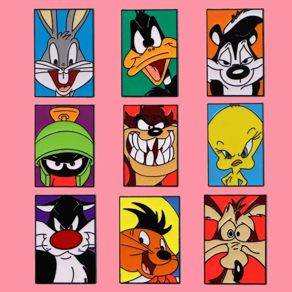 الكلاسيكية الكرتون الأرنب المينا دبوس كول الوحش دبابيس امرأة الرجال على ظهره اكسسوارات أكياس شارة التلبيب مجوهرات أصدقاء هدية #1