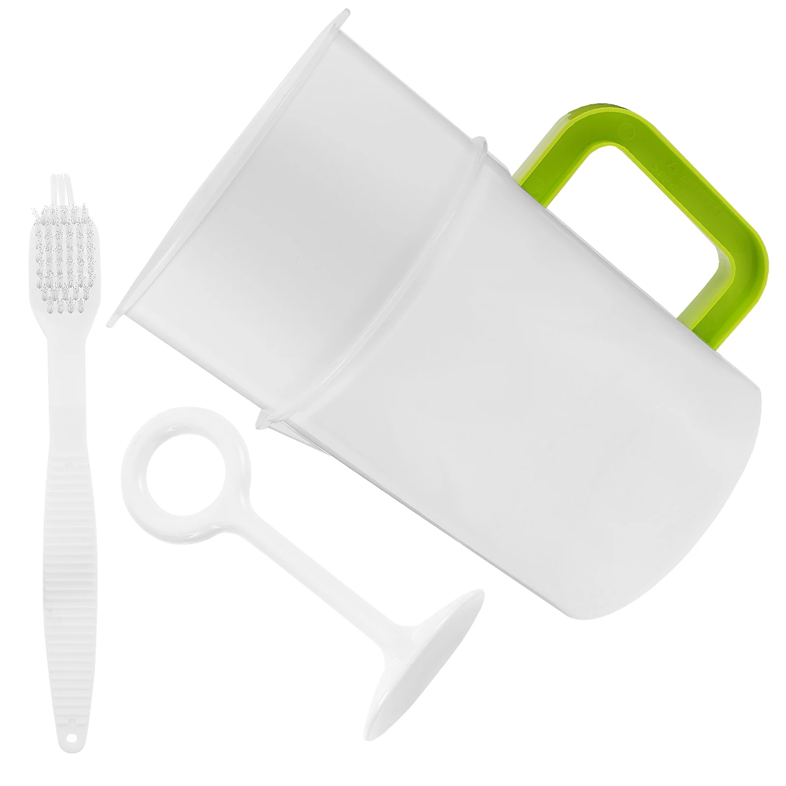 

1 set Soy Milk Filter Cup Set 1 5L 80 Mesh Fine Strainer Sieve Juicer Tea Coffee Yogurt Maker Reusable Kitchen Tool Plastic