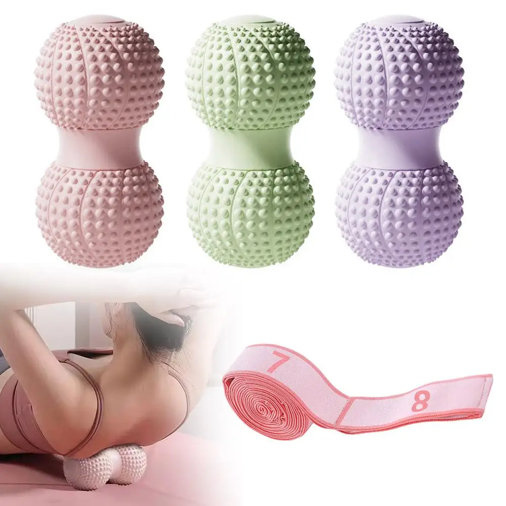 

Peanut Massage Ball Double Lacrosse Balls Trigger Point Leg Tissue Fitness Yoga Arm Massage Back Deep Exercise Roller Muscl N4B5