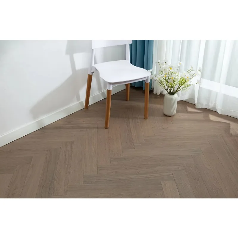 Customized size Herringbone Wood Flooring Engineered Flooring Black Walnut French Style for Home
