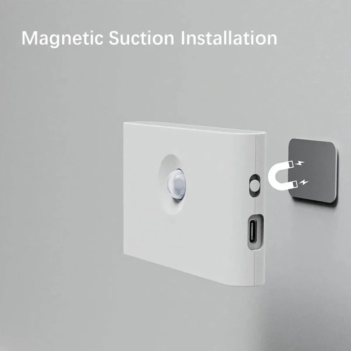 LED Intelligent Sensor Night Light Wireless USB Charging Motion Sensor Wall Light for Bedroom Corridor Cabinet Lighting