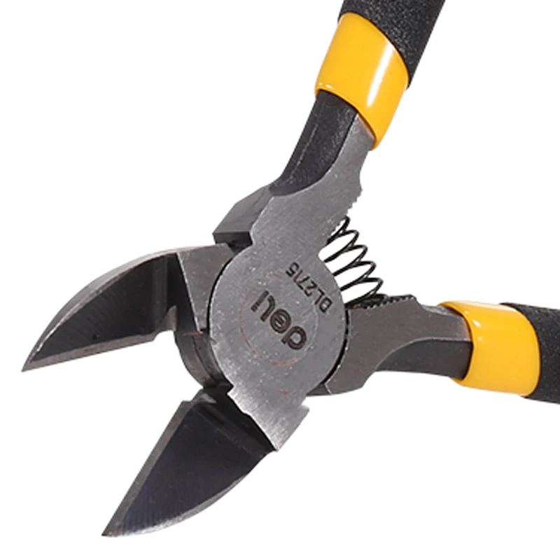 Deli 125mm Nozzle Pliers 55# High Carbon Steel Material 56-60HRC Blade Nozzle Pliers Suitable for Many Occasions