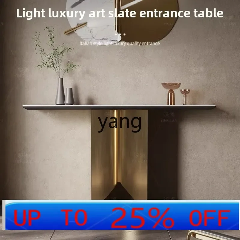 

LH simple slate entrance corridor Internet celebrity high-end entrance cabinet Italian entrance table