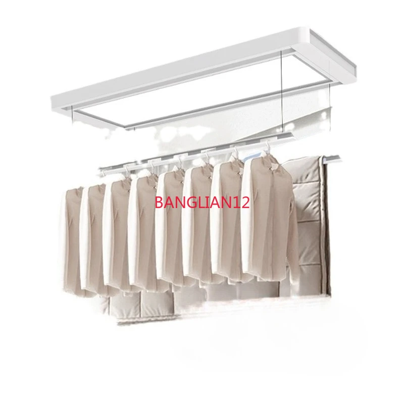 

Household balcony intelligent remote control drying rack double bar independent invisible hidden ultra-thin
