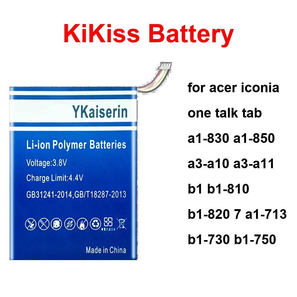 

Battery Bat-715 4LINES For Acer Iconia One Talk Tab A1-830 A1-850 A3-A10 A3-A11 B1 B1-810 B1-820 7 A1-713 B1-730 B1-750