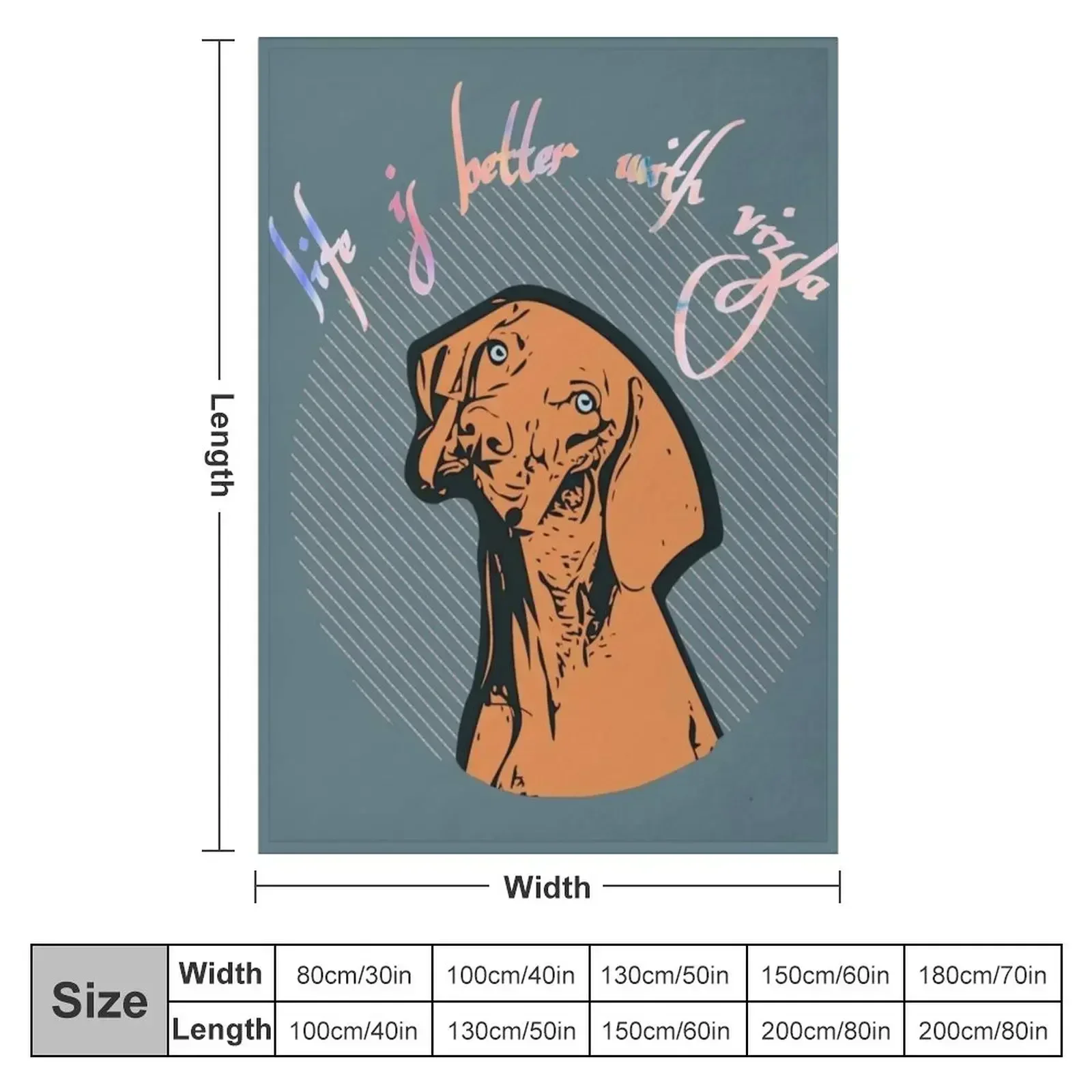 Hungarian Vizsla Pointer Dog Throw Blanket couch cozy soft plush fuzzy picnic outdoor blanket