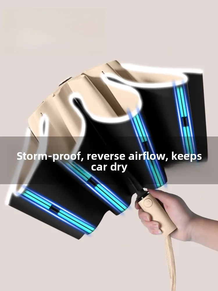 

Automatic Thickened Men's Umbrella Rainproof Special Student School Use Dual Season Portable Aluminum Alloy Umbrella