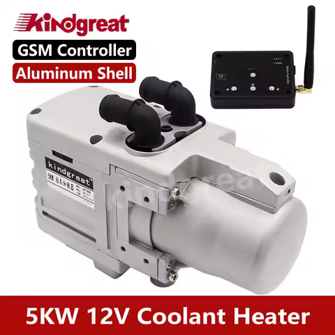 Aluminum shell 12V 5KW LCD/GSM Diesel Coolant Parking Heater Preheater Fit Boat RV Caravan Motorhome Trucks etc