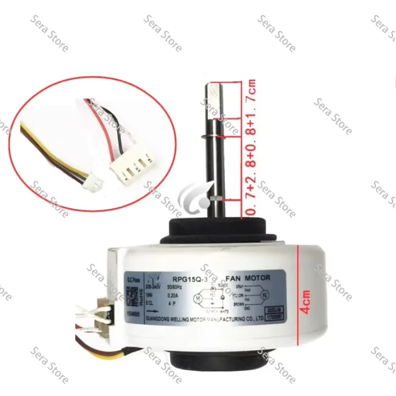for Air Conditioner Fan Motor Machine Motor RPG15Q-3 RPG19E-6 Part