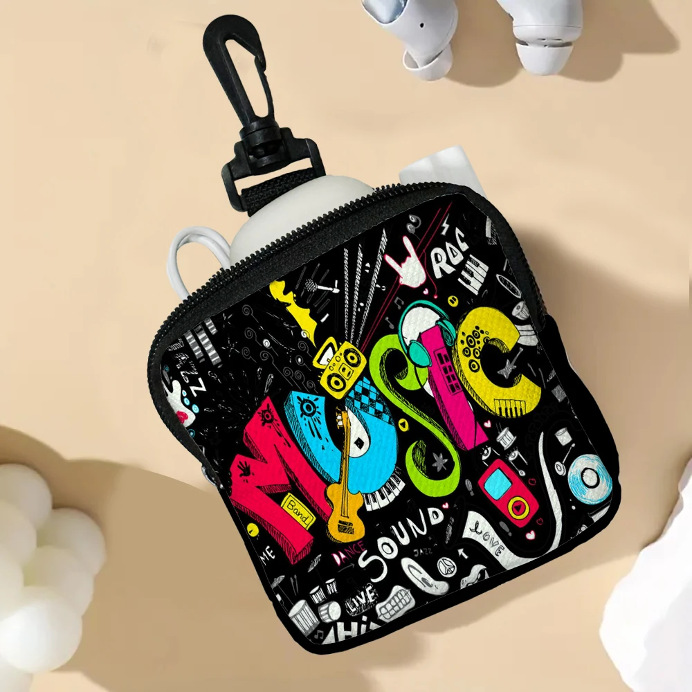 

Music New Simple Coin Wallet Zipper Mini Wallet Portable Wallet Card Holder Short Wallet For Women And Men 7.2