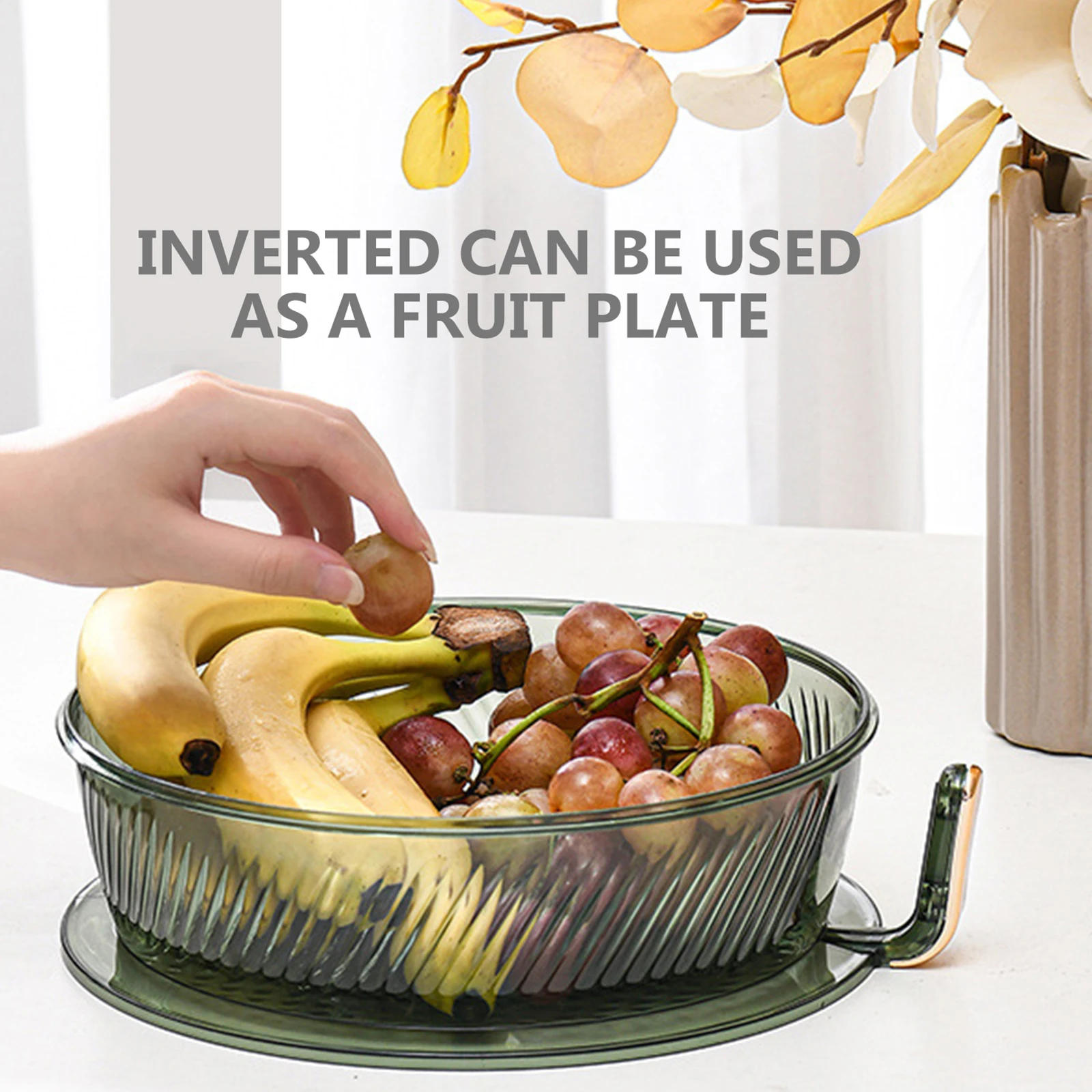 

Double Layer Plastic Protector For Kitchen Table Reusable Clear Food Cover With Handle Portable Outdoor Dinning Table
