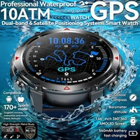 Nuevo Reloj Inteligente Militar T-Rex3 Ultra 2026 con GPS, Resistente al Agua 10ATM, Doble Banda, AGPS, Brújula, Altímetro, AMOLED, para Natación y Deportes, para Hombre