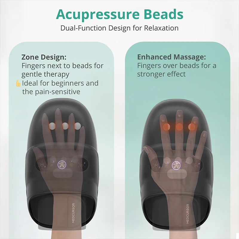 Hot compress hand massager process