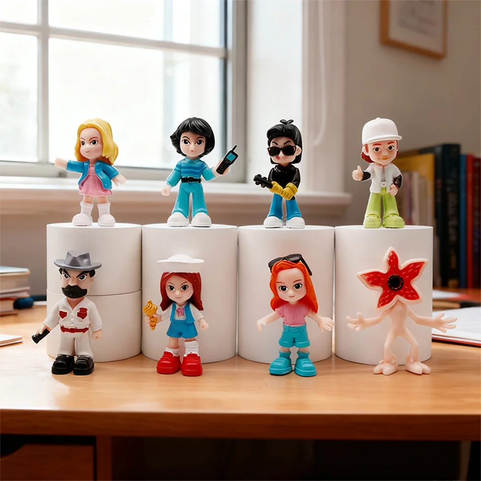 8PCS/SET Anime Figure Style Dolls Man-eating Flower Toys Figurine PVC Anime Figures Collection Cute Toys to kids Christmas gifts