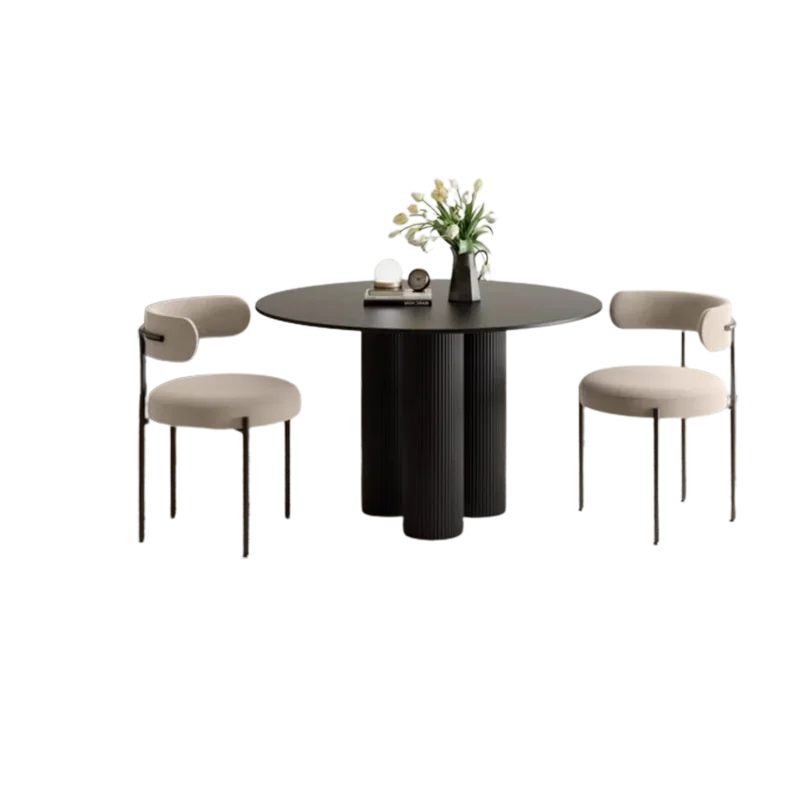 Elegant Living Room Dining Table Modern Round Sedentary Balcony Dining Table Nordic Design Muebles De Cocina Home Furniture