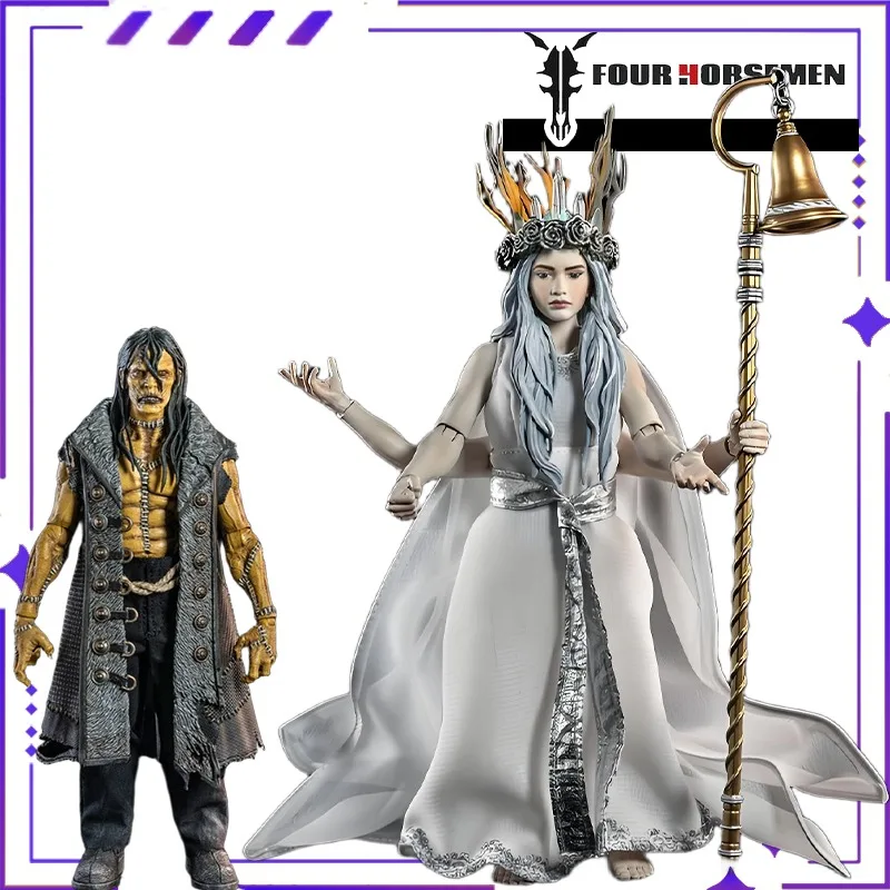 Quatro cavaleiros estúdios genuíno figura obscura série frankenstein e o espírito de natal do passado: um brinquedo modelo móvel