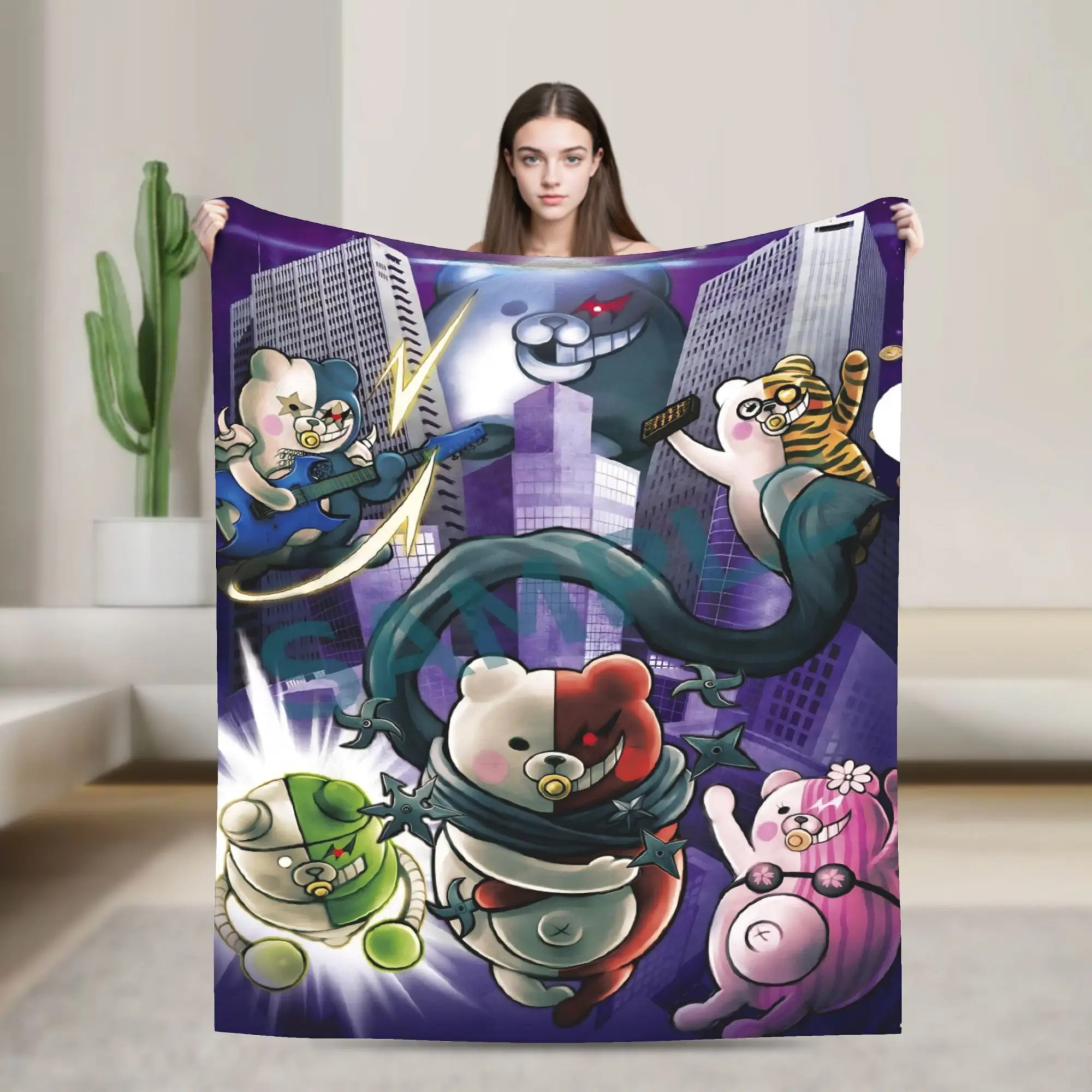 

Danganronpa Heroes Group аниме мягкое теплое одеяло для пикника плюшевое одеяло удобный домашний декор фланелевое покрывало покрывало