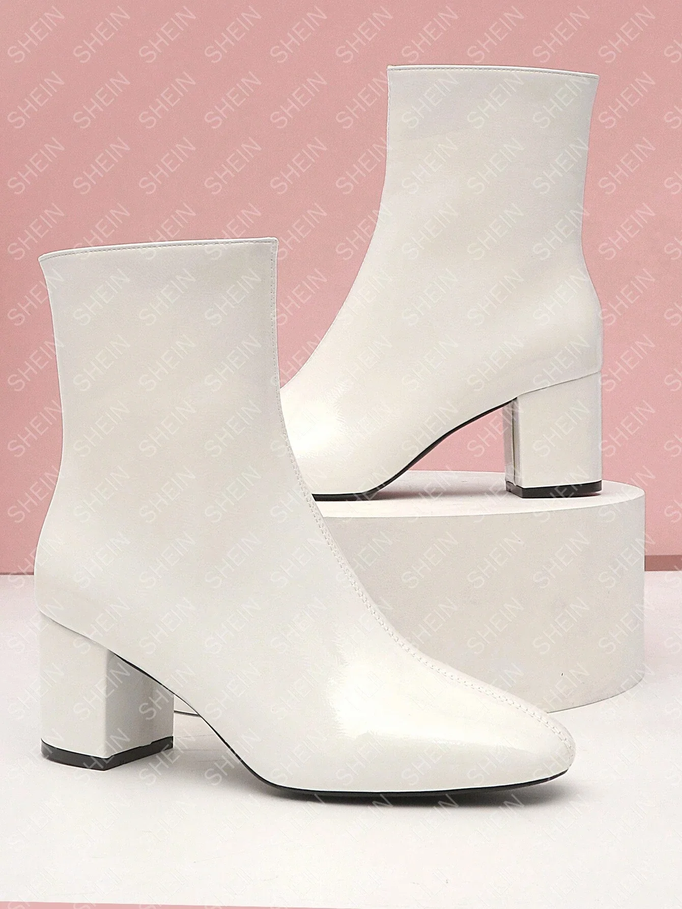 Women's Fashionable Outdoor Winter High-heeled Ankle Boots 