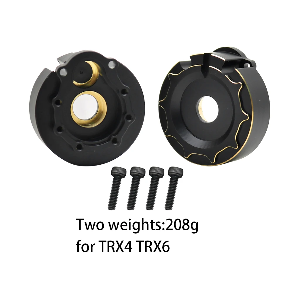 Portal Achsgehäuse Messing Schwarz Lenkung Tasse Lenkung C Sitz Spurstange Halter Getriebe Abdeckung Servo Halterung Für 1/10 Trx4 Trx6