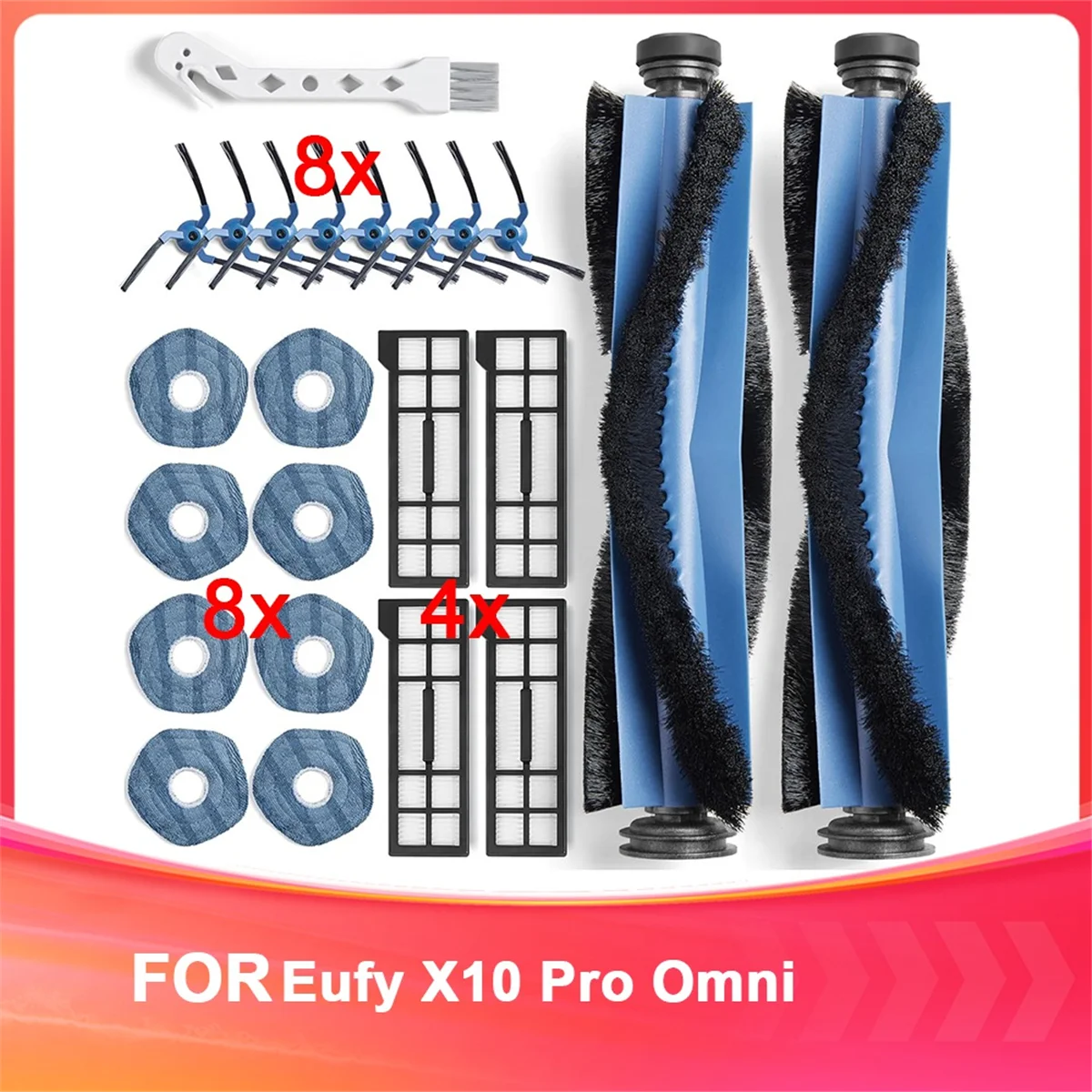 Hot Sale Replacement Parts for Eufy X10 Pro Omni Robotic Vacuum Cleaner - Quality Accessories for Better Cleaning Performance