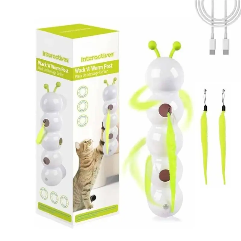 

A96K-Caterpillarcat Interactive Smart For Indoor For Bored Cats, Automatic Kitten For All Ages