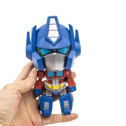 Anime Action Figure Transformation Toys Robot Optimus Prime Bumblebee Jazz Q Version Doll Movie Series Children Birthday Gift