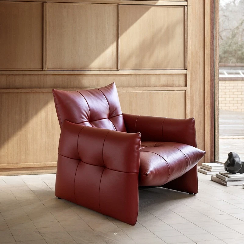 

Medieval Bauhaus first layer cowhide leather living room bedroom