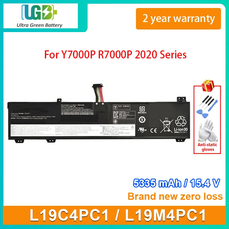 

UGB New L19C4PC1 L19M4PC1 Laptop Battery For Lenovo Legion Y7000P R7000P 2020 5P-15IMH05 Legion 5-15IMH05 5-15ARH05 5B10W861