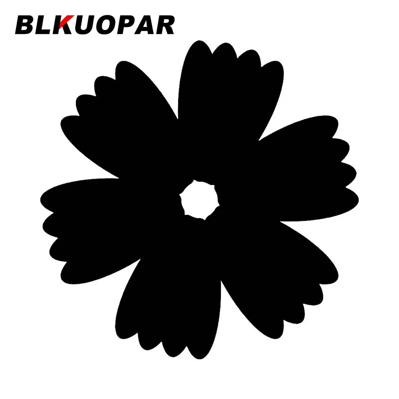 

BLKUOPAR Simple Flowers Silhouette Car Stickers Waterproof Decal Scratch-Proof Car Assessoires Surfboard Occlusion Scratch Decor