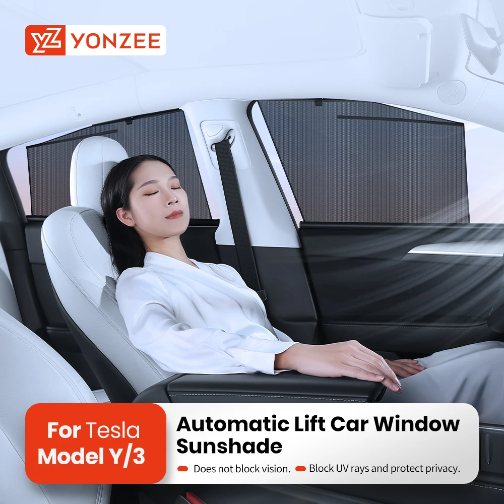 YZ For Tesla Model 3 Y 2021-2023 Car Side Window Sun Shades Front Rear Windshield Sunshade Privacy Window accessories