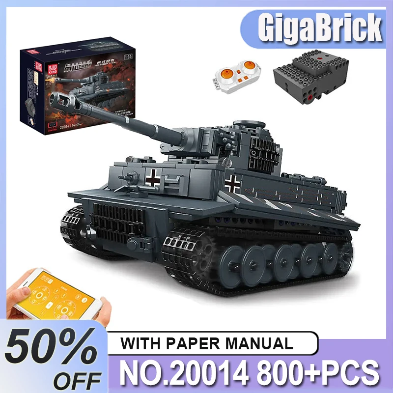 

MOULD KING 20014 Technical RC Tank Building Blocks Military Battle Tank MOC Bricks Educational Toys Christmas Birthday Gifts Kid