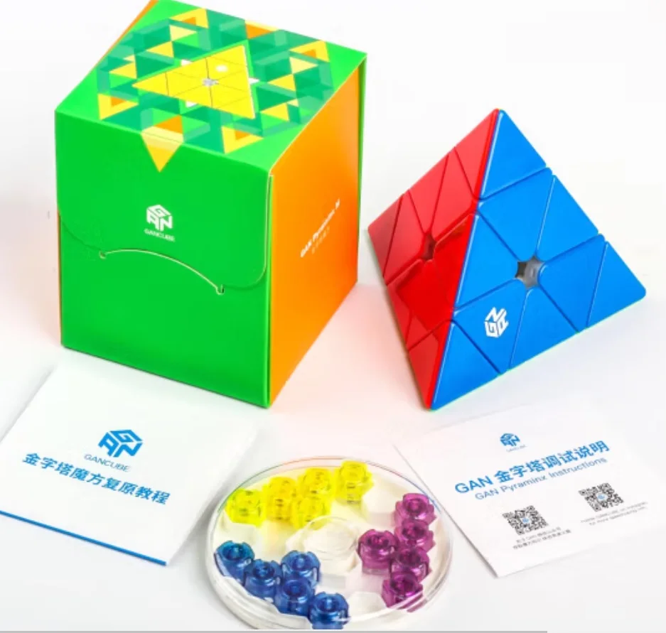 GAN ピラミッドキューブ 3x3x3 磁気キューブ GAN ピラミッド M 3x3x3 マジックキューブプロフェッショナルスピードキューブ GAN ピラミッド UV エディション GAN Pyramid Cube 3x3x3 Magnetic cube GAN pyramid M 3x3x3 Magic cube Professional Speed cube GAN Pyramid UV Edition