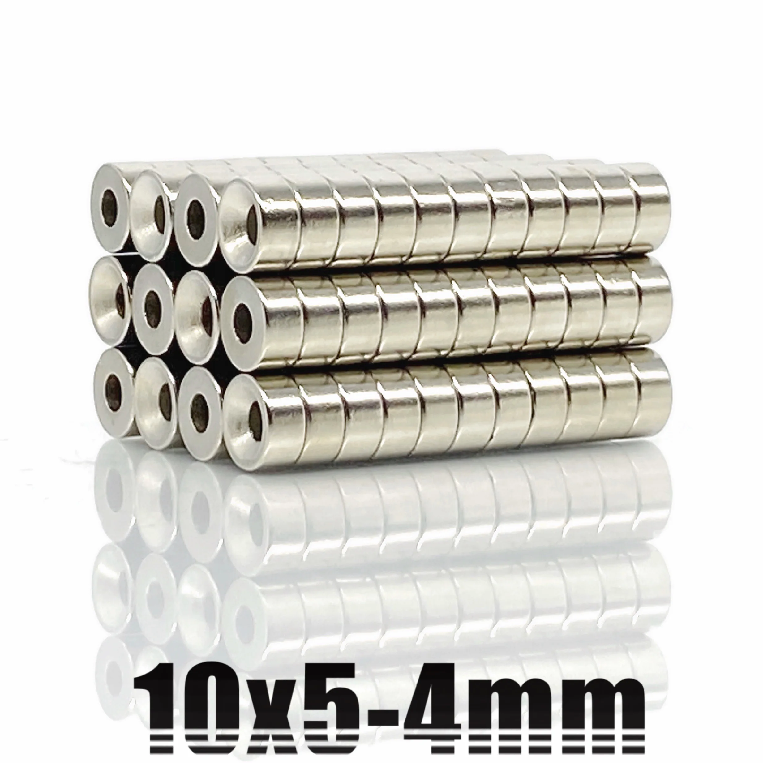 10-1000Pcs 10x5-4 NdFeB Magnet 10x5 Hole 4 N35 disc D Countersunk Rare earth permanent Magnet 10*5-4 Neodymium magnets