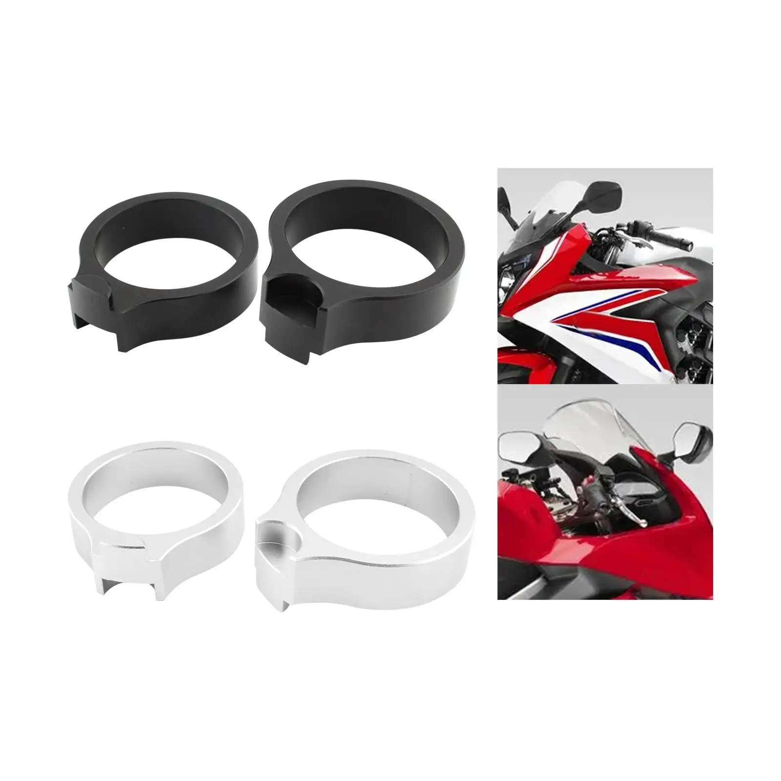 2Pcs Motorcycle Handlebar Risers Professional Mounting Hardware Repair Parts Spare Parts Replaces Easy to Install for Honda