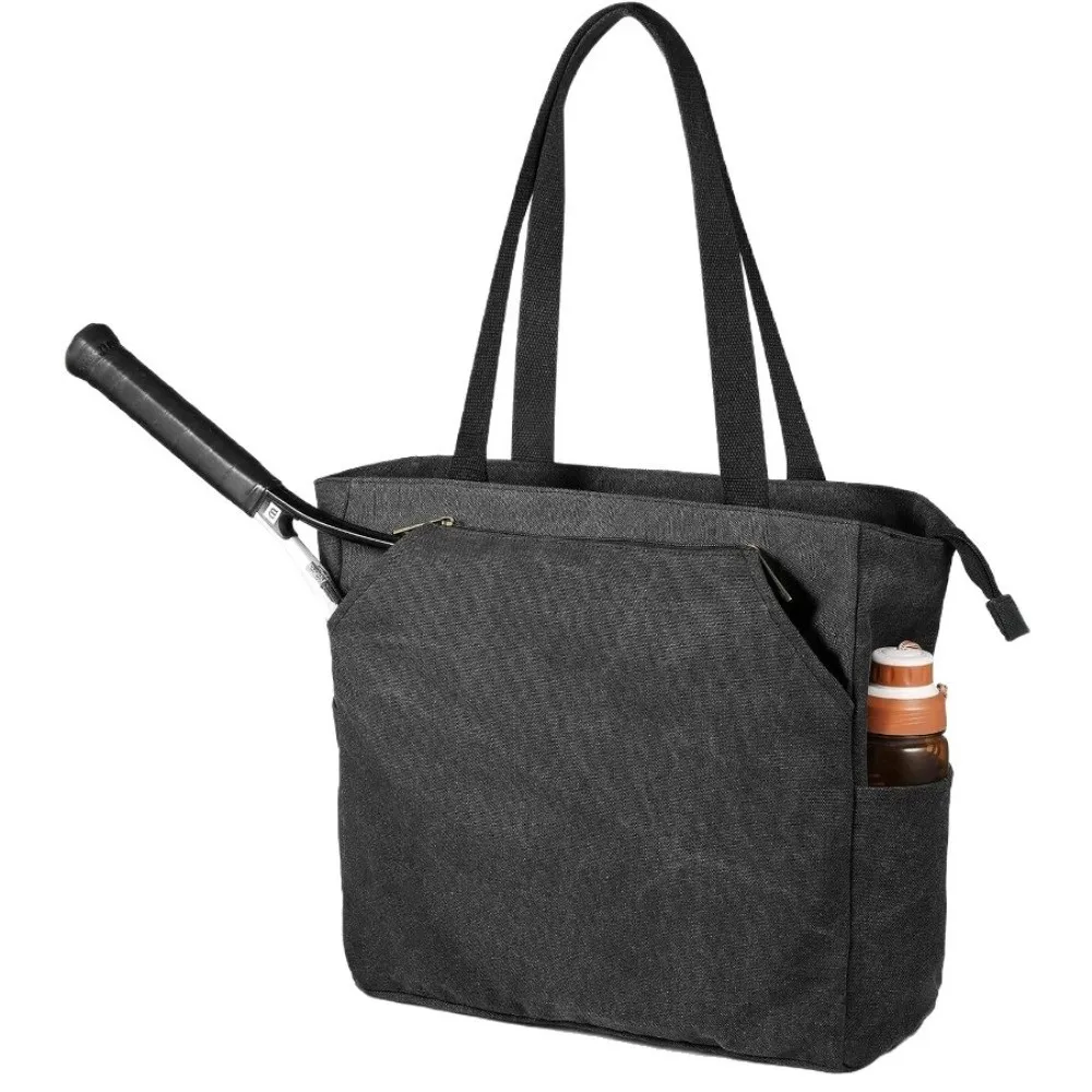 

Durable Large Capacity Tennis Tote Bag Canvas Multifunctional Tennis Racket Shoulder Bag Lightweight Pickleball Bag