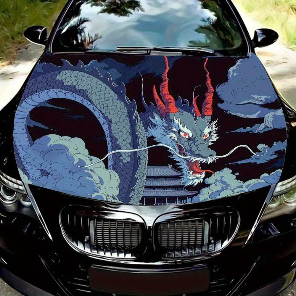 

Виниловая автомобильная пленка Comic Wind Evil Dragon — прочная, брызгозащищенная наклейка на капот, легко снимается, универсальная подходит для двигателя Cov