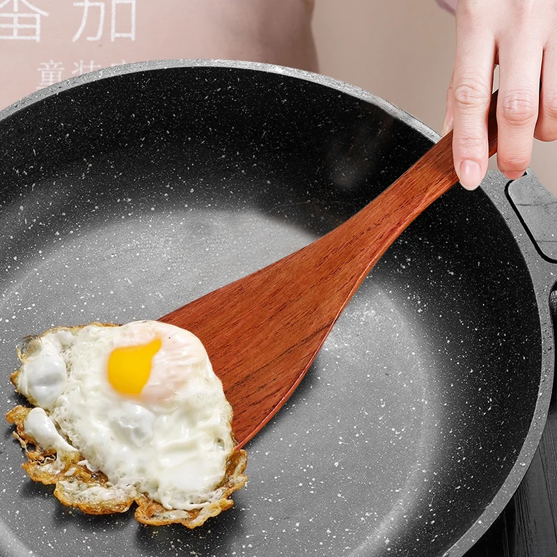 HeY LiLac Wooden Shovel Spoon Wooden Scoop Long Rice Spatula Kitchen Cooking Utensil Hand Stir Fry Tools Cooking Utensils Set