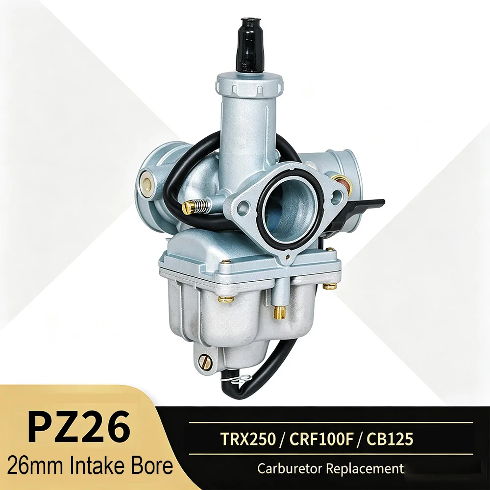 PZ26-Carburetor-26mm-Motorcycle-Carburettor-For-Honda-TRX250-CRF100F-CB125-XR100-CG125-XL125S-ATV-Dirt-Bike/Pit-Bike-125cc-110c